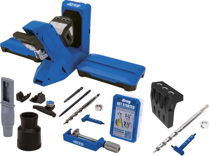 Produktbild Kreg Pocket Hole Jig 720 PRO Taschenloch Bohrschablone + Basis Station + Micro Bohrschablone + Stufe