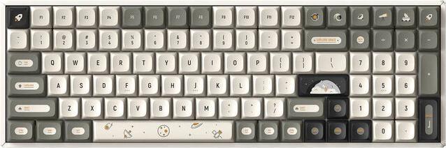 Actual product image Iqunix F97 Hitchhiker Wireless Gaming Keyboard, RGB - Moonstone Turbo-Switches (DE, Wireless, Cable)