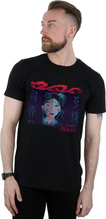 Actual product image Disney Mens Mulan Geisha Face T-Shirt (XXL)