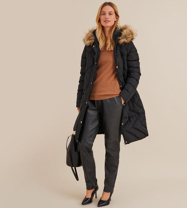 Actual product image Anne Weyburn Quilted winter coat with hood (52)