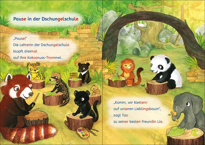 Actual product image Leselöwen Lesetraining 1. Klasse - Ein Panda in der Dschungelschule (German, Katja Richert, Leonie Daub, Stefan Lohr, Kristin Labuch, Loewe first readers, 2022)