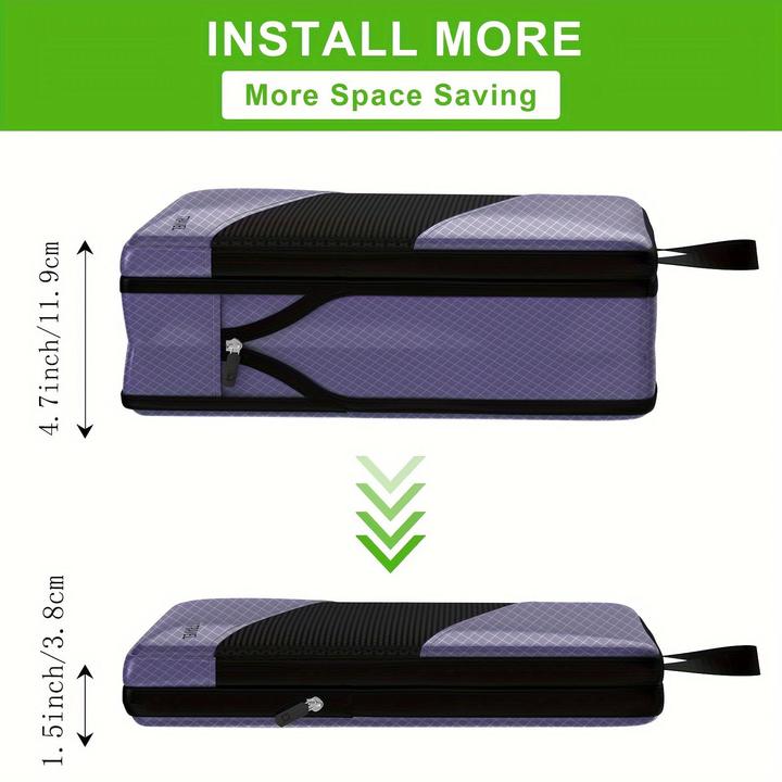 Produktbild Only-Bags.Store 6pcs Mode Nylon Kompression Packen Würfel, leichte Reisezubehör Organizer Taschen, Multi-Grösse