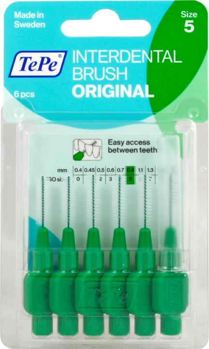 TePe Interdental Brush 0.8mm grün (6 x, 0.80 mm)