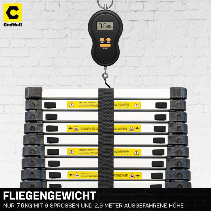 Produktbild Craftfull CF-101B (Anlegeleiter, Teleskopleiter)