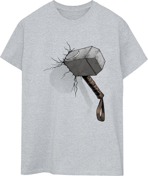 Marvel Thor Hammer Crack TShirt (S)