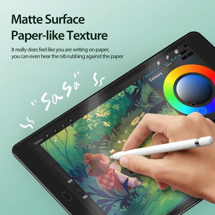 Actual product image Dux Ducis Naad Paperfeel protective film iPad 7/8/9 10.2 - Black (1 Piece, iPad 10.2)