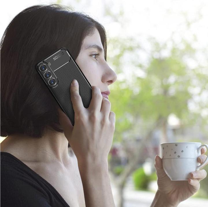 Immagine prodotto Screenguard Caso di design al carbonio (Samsung Galaxy S24+)