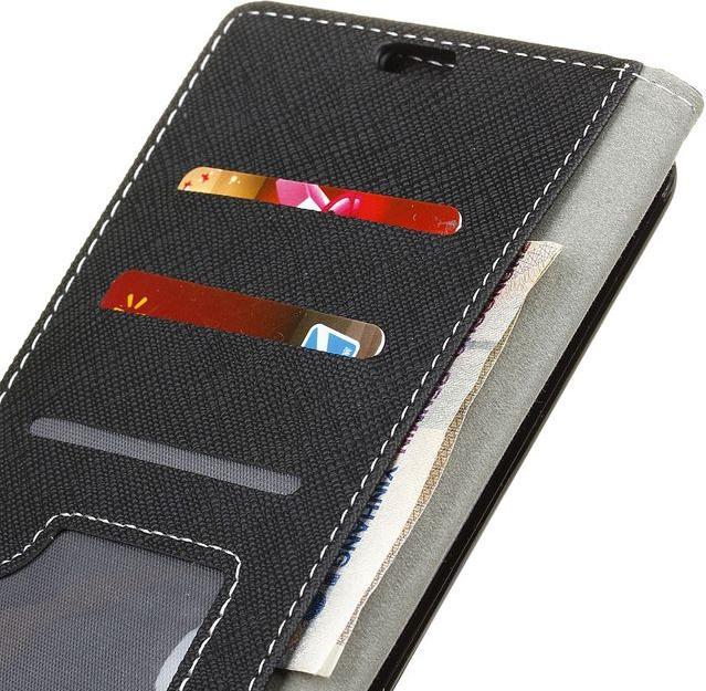 Produktbild MU Classic Leder Hülle mit Kreuzmuster (Huawei Y6 (2017), Huawei Y5 (2017))