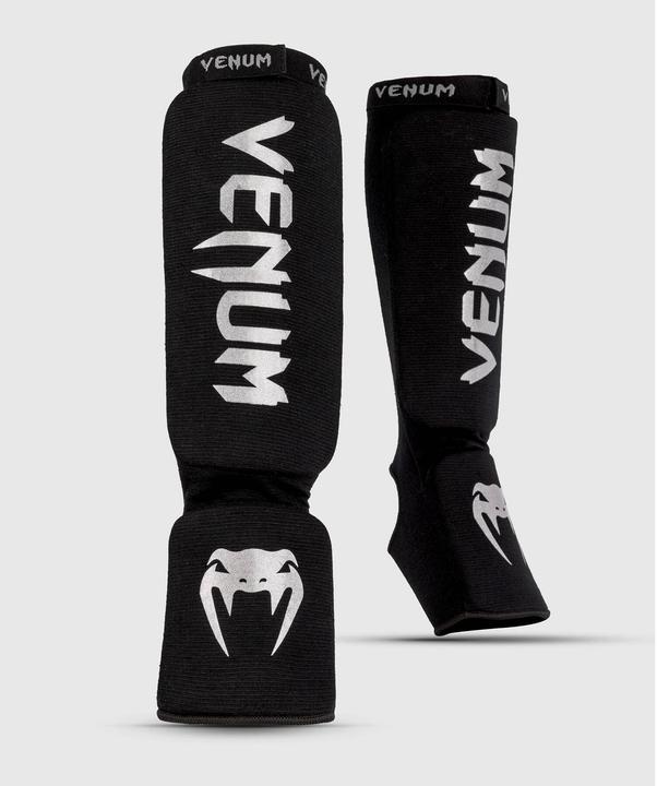 Image du produit Venum Kontact Shin Guards Schwarz/Silber, L, Grösse: L (L)