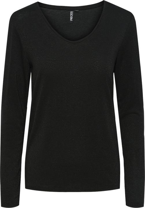 Pieces Pcbillo Ls V-Neck Lurex Stripes Noos