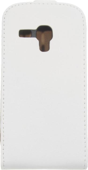 Actual product image OEM Slim leather Flip Case Galaxy S3 mini - White (Samsung Galaxy S3 Mini)