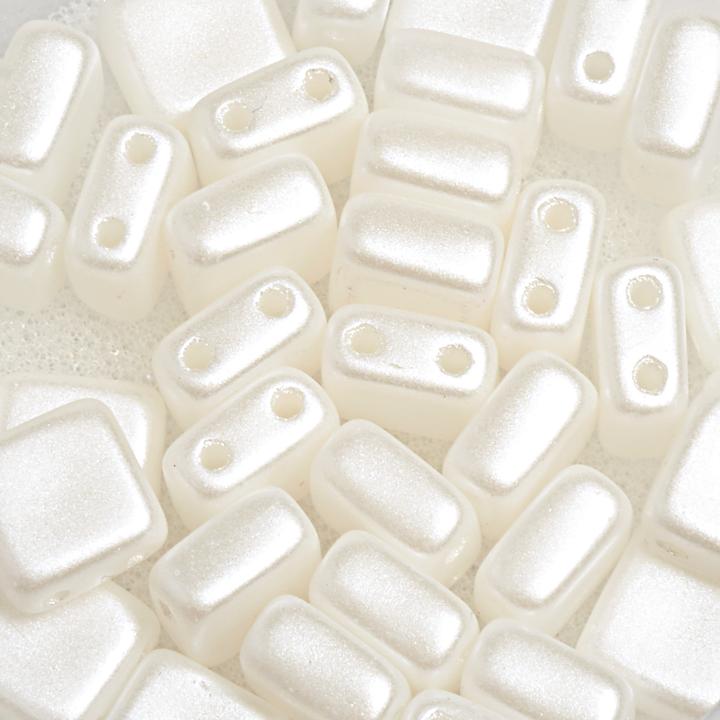 Produktbild Pracht Glasperle "Quadratisch", 2-Loch, 35 Stück
