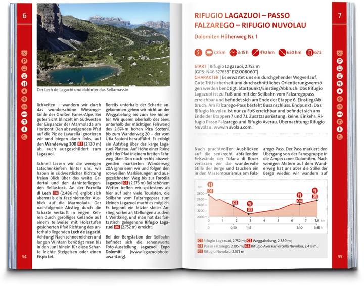 Actual product image Wanderführer Dolomiten Höhenweg 1 bis 3 (German, Michael Will, 2021)