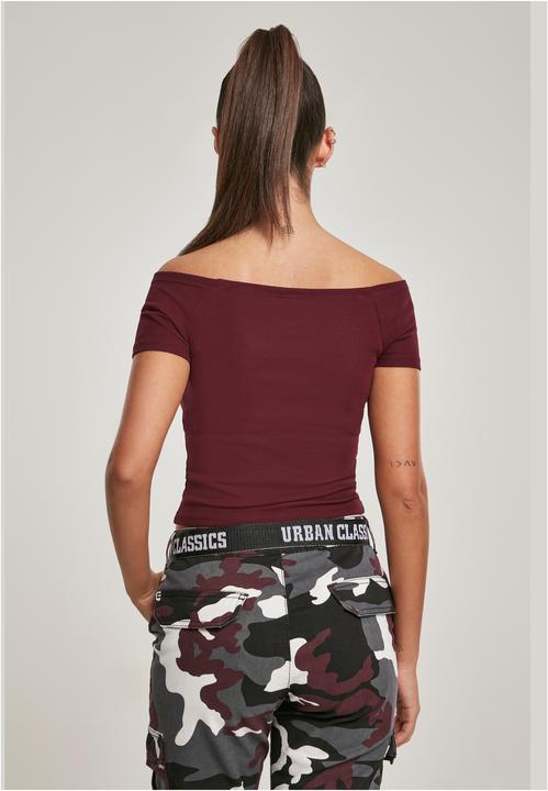 Produktbild Urban Classics Ladies Off Shoulder Rib Tee (S)