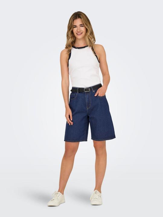 Produktbild Only ONLHOPE Hohe Taille Weiter Beinschnitt Jeans-Shorts Jeans-Shorts (XS)
