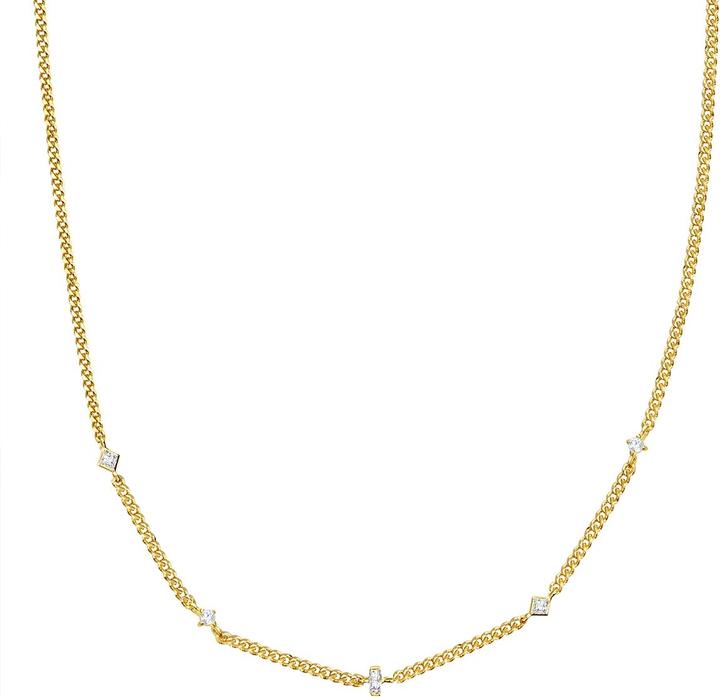 Produktbild Glanzstücke München Damen Sterling Silber Zirkonia gelbgold 35,0 cm Basiskette + 5,0 cm Verlängerung - 30422 (Sterling Silber, 35 - 40 cm)