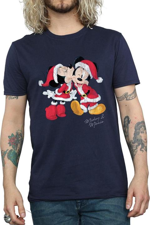 Produktbild Disney Mickey And Minnie Christmas Kiss TShirt (XXL)
