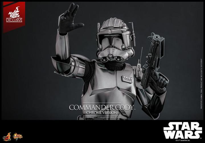Produktbild Hot Toys Star Wars Movie Masterpiece Actionfigur 1/6 Commander Cody (Chrome Version) Exclusive 30 cm