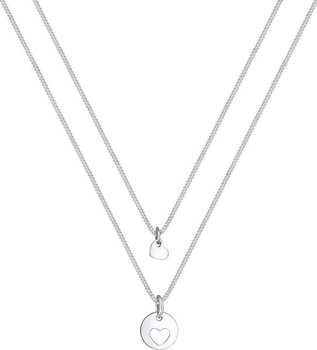 Actual product image Elli Set Mutter Kind Herz Cut-Out (925 Silver, 45 cm)