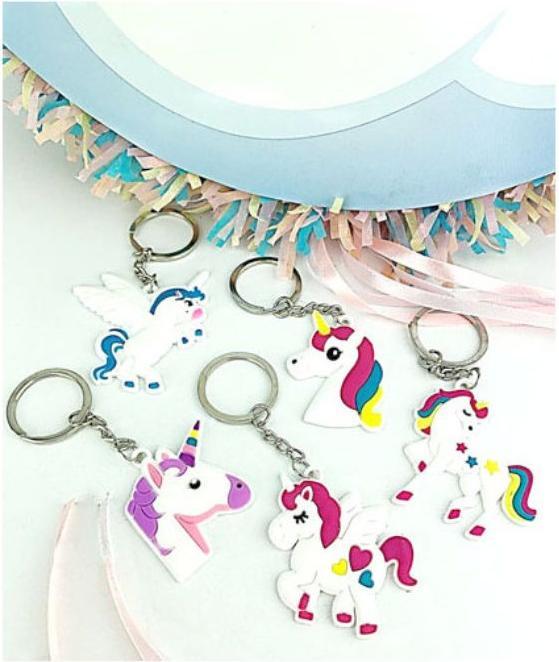 Actual product image Keychain - Unicorns (5pcs)