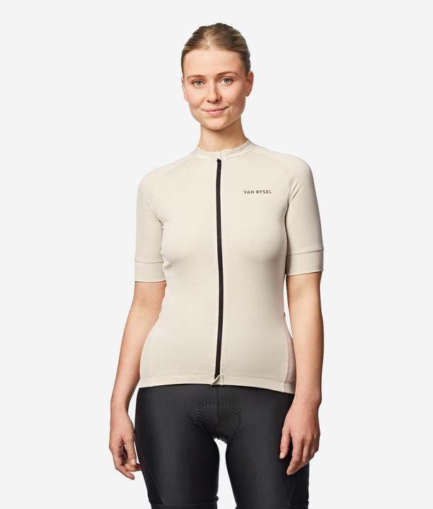 Van rysel Maillot vélo route manches courtes été regular femme - beige