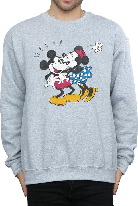 Actual product image Disney Mens Mickey Mouse Mickey And Minnie Kiss Sweatshirt (M)