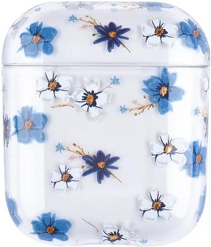 Produktbild PhoneLook Hülle Durchsichtiger blumen blau (Kopfhörer Hülle)