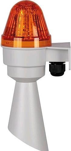 Immagine prodotto Testboy COBLHP582GT230AL avvisatore acustico elettrico piccolo con lente gialla a imbuto, grigio 230 VAC