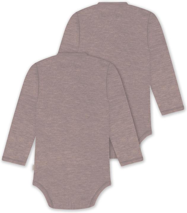 Immagine prodotto Normani Confezione da 2 body per neonato Basic Merino a maniche lunghe con bottoni - 9347 (86)