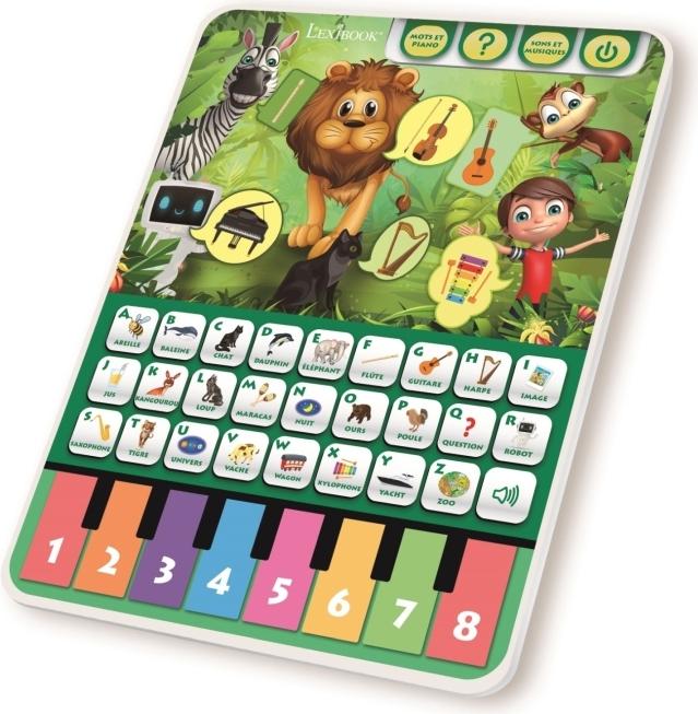 Lexibook Tablette éducative - tablette éducative, alphabet parlant, piano musical, découverte des animaux et (Français)