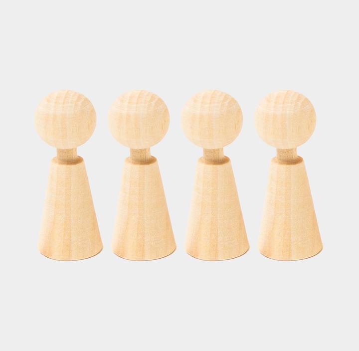 Produktbild I Am Creative Spielfiguren konisch, ø 22 x 60 mm, 4 Stk.