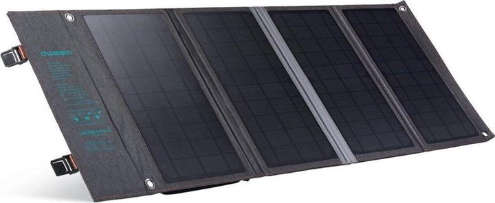 Image du produit Choetech Chargeur solaire pliable SC006 36W 1xUSB QC, 1xUSB-C PD (gris) (36 W, 1.55 kg)
