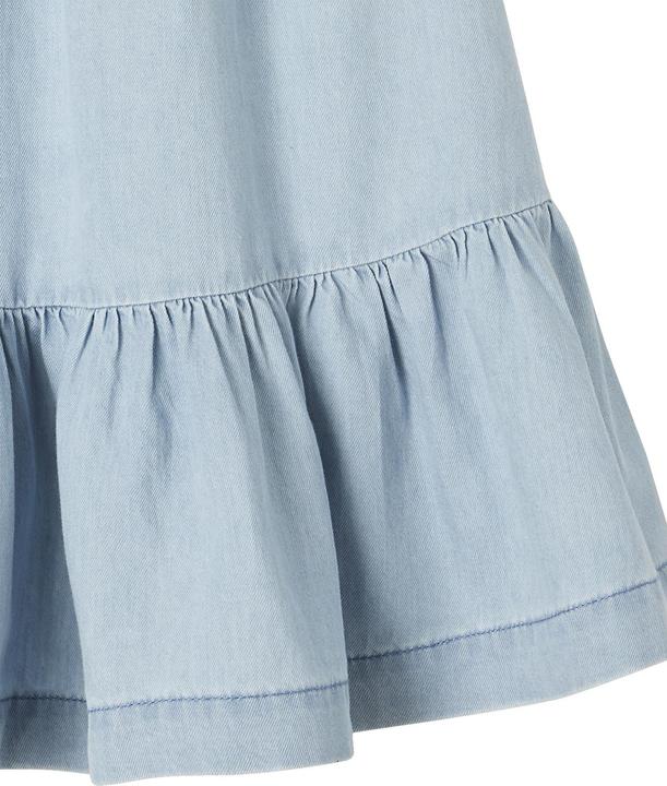 Actual product image Vertbaudet Girls' flounce skirt in light denim (92)