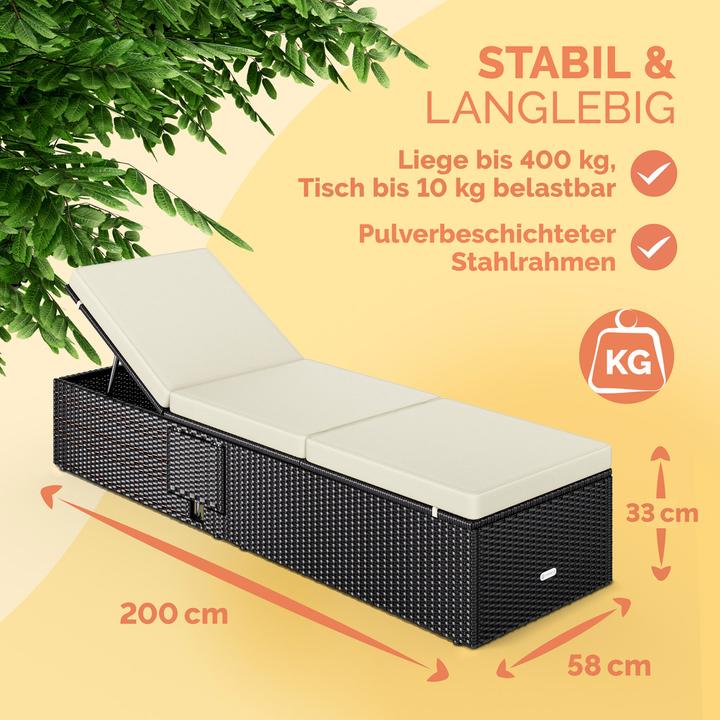 Produktbild Casaria Sonnenliege (200 cm)