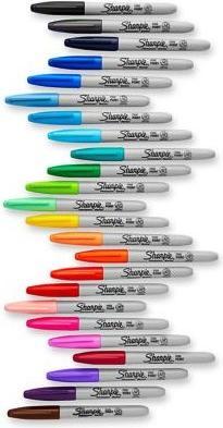 Actual product image Sharpie Fine (Grey, Multicoloured, 18 x)