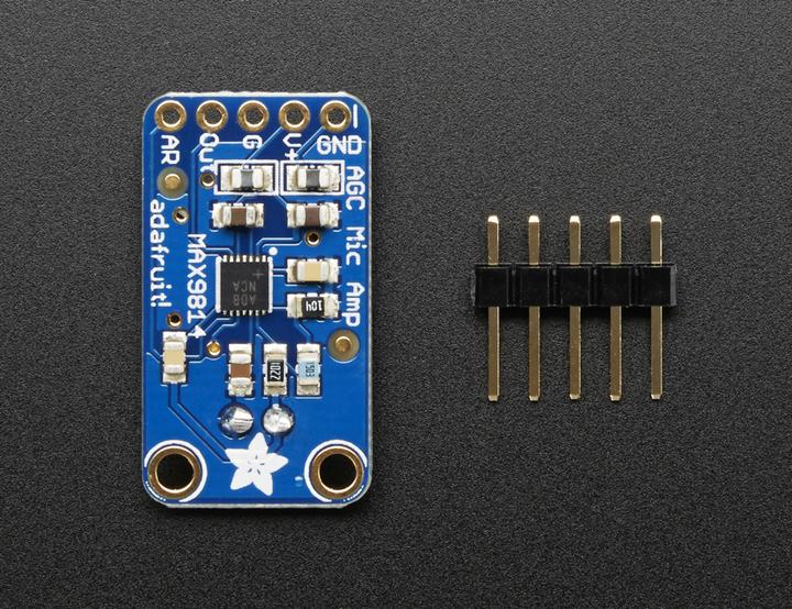 Actual product image Adafruit Electret Microphone Amplifier MAX9814 (Loudspeaker)
