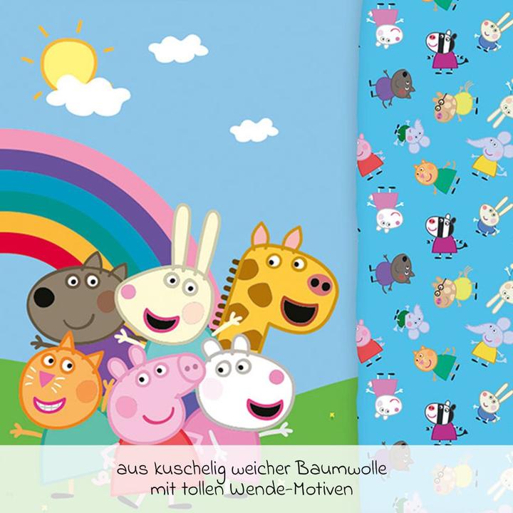 Produktbild Herding Baby Best Babybettwäsche & Bettsets Wende-Bettwäsche 135 x 200 cm - Peppa Pi