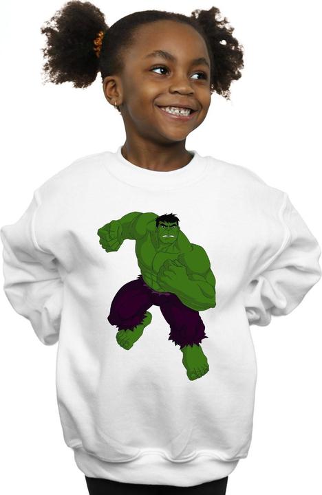 Actual product image Girls Hulk Pose Sweatshirt (140, 146)