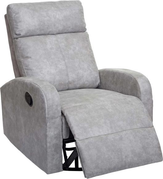 Image du produit Swisshandel24 Fauteuil TV HWC-A54 Premium, Fauteuil Relax à bascule, pivotant Tissu/Textile gris clair