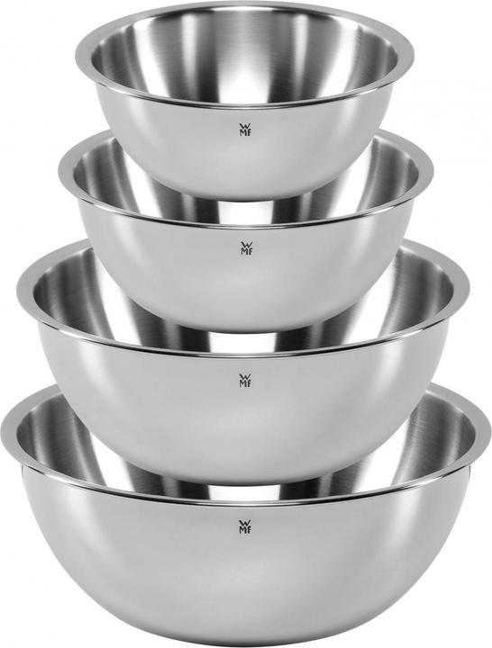 Productafbeelding WMF Kommen set 4st RVS kommen 0,75-2,75l stapelbaar (24 cm, 2.75 l, 4 x)