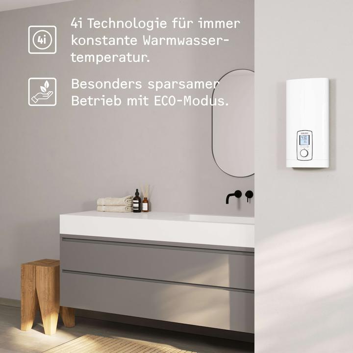 Immagine prodotto Stiebel Eltron DHE 27 kW Scaldabagno istantaneo completamente elettronico, sempre preciso al grado grazie alla