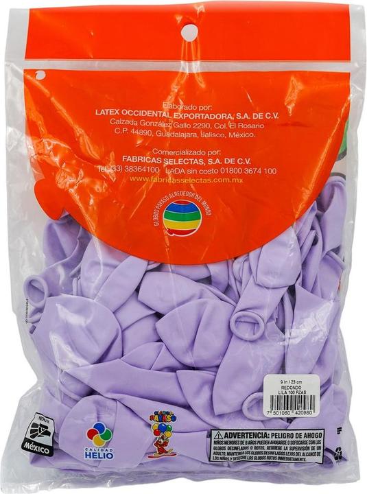 Actual product image Globos Latex Plain Balloons (Pack of 100)
