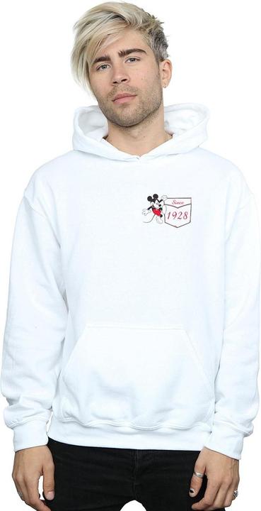 Immagine prodotto Disney Mickey Mouse Faux Pocket Since 1928 Felpa con Cappuccio Uomo (S)