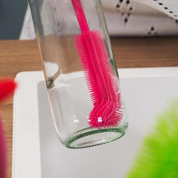 Image du produit Kochblume Brosse à bouteille Slim rose
