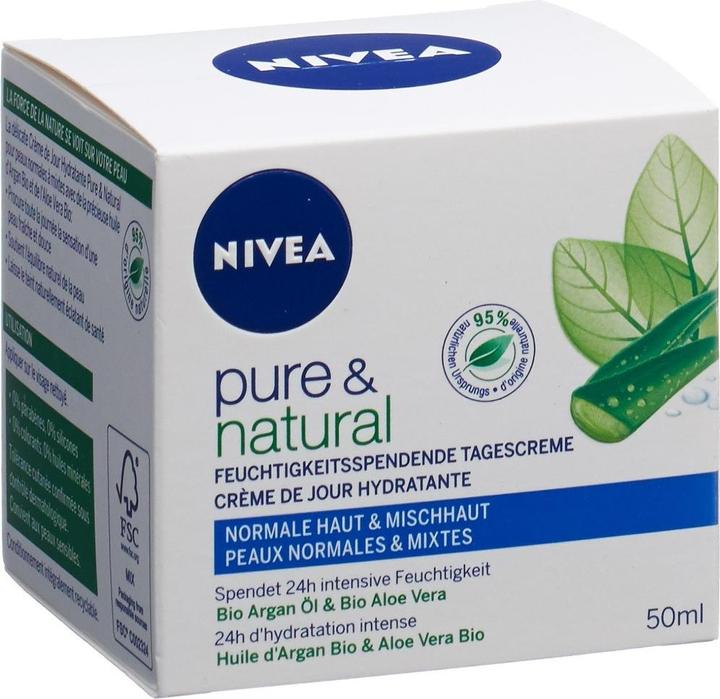 Produktbild NIVEA Pure & Natural (50 ml, Tagescreme)