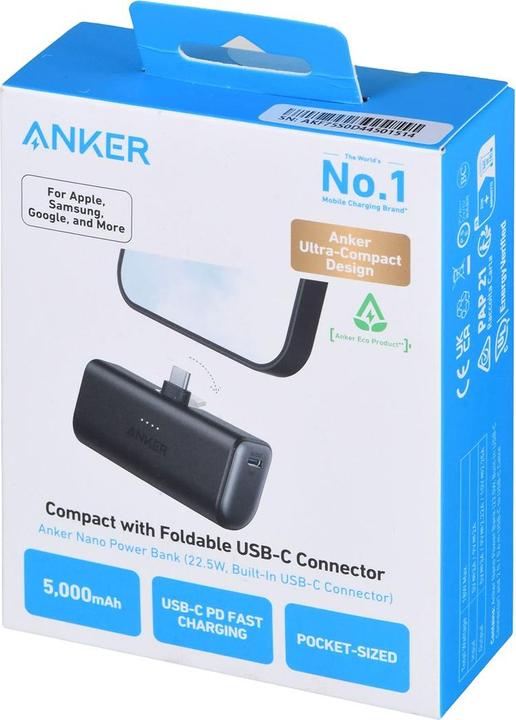 Image du produit Anker Nano (5000 mAh, 22.50 W, 22.50 Wh)