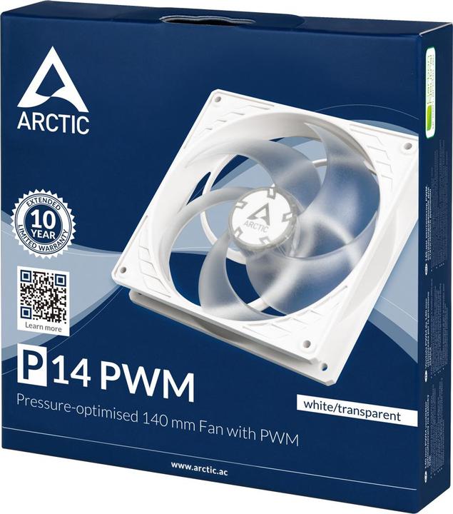 Immagine prodotto Arctic Cooler F14 PWM (bianco/trasparente) (140 mm, 1 x)
