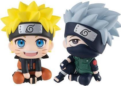 Actual product image Megahouse Naruto Shippuden Look Up Naruto Uzumaki & Hatake Kakashi Limited Edition