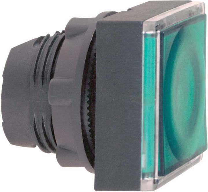 Image du produit Schneider Electric 22mm Bouton-poussoir Vert Carré Illuminé