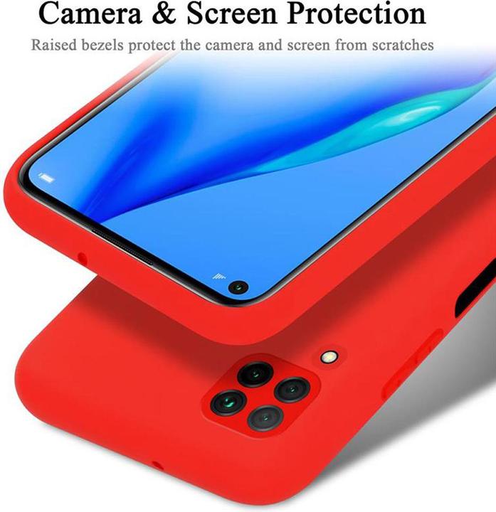 Productafbeelding Cadorabo TPU Liquid Silicone Case Cover (Huawei Nova 7i, Huawei Nova 6 SE, Huawei P40 Lite)
